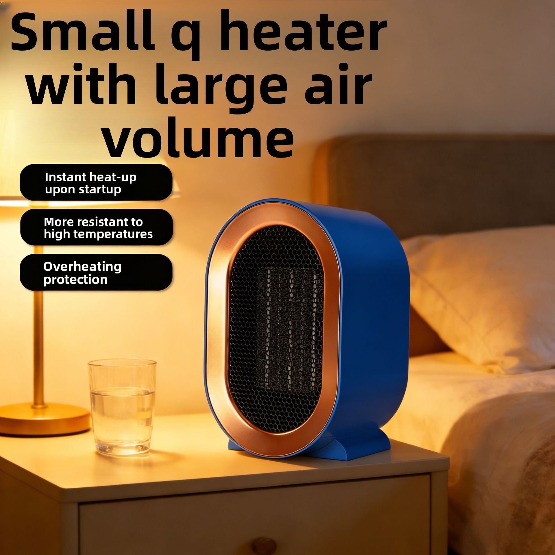 Warm air electric heater