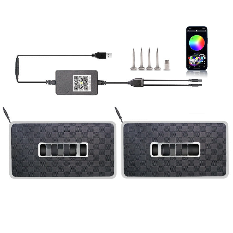 Multicolor LED Car Footwell Lights with Sound Activation